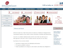 Tablet Screenshot of johnsongaunt.co.uk